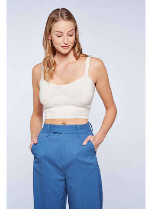 Top beige MORGAN femme