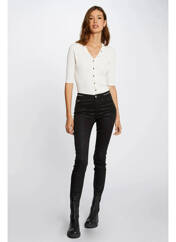 Pantalon slim noir MORGAN pour femme seconde vue