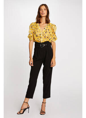 Pantalon droit noir MORGAN femme