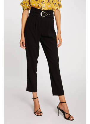 Pantalon droit noir MORGAN femme