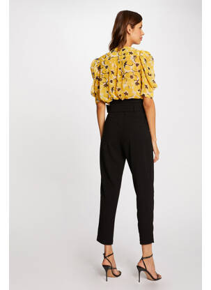 Pantalon droit noir MORGAN femme