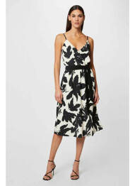 Robe mi-longue blanc MORGAN femme