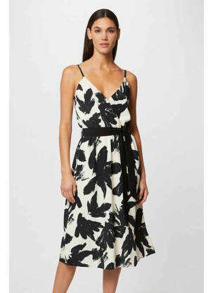 Robe mi-longue blanc MORGAN femme