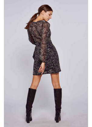 Robe longue noir MORGAN femme