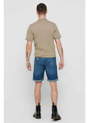 Short bleu ONLY&SONS pour homme seconde vue