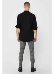 Chemise manches longues noir ONLY&SONS pour homme seconde vue