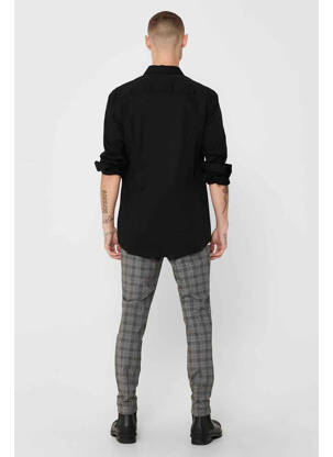 Chemise manches longues noir ONLY&SONS homme