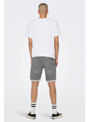 Short gris ONLY&SONS pour homme seconde vue