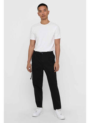 Pantalon chino noir ONLY&SONS homme