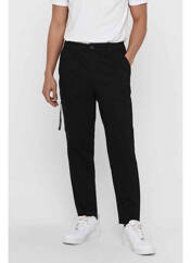 Pantalon chino noir ONLY&SONS pour homme seconde vue