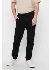 Pantalon chino noir ONLY&SONS pour homme seconde vue