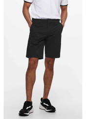 Short noir ONLY&SONS pour homme seconde vue