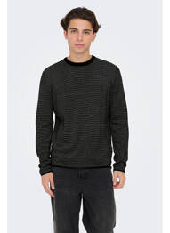 Pull noir ONLY&SONS homme