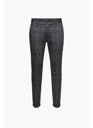 Pantalon chino noir ONLY&SONS homme