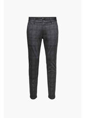 Pantalon chino noir ONLY&SONS pour homme seconde vue