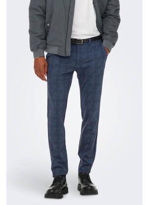 Pantalon chino bleu ONLY&SONS homme