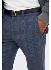 Pantalon chino bleu ONLY&SONS pour homme seconde vue