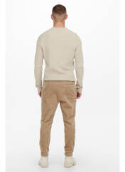 Pantalon droit taupe ONLY&SONS pour homme seconde vue