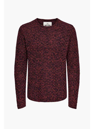 Pull rouge ONLY&SONS pour homme