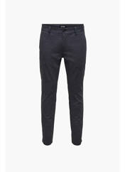 Pantalon chino bleu ONLY&SONS pour homme seconde vue