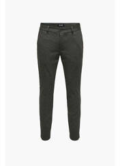 Pantalon chino vert ONLY&SONS pour homme seconde vue