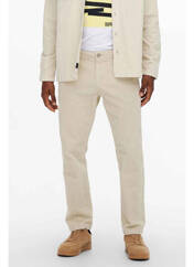 Pantalon chino blanc ONLY&SONS pour homme seconde vue