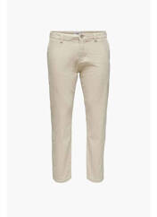 Pantalon chino blanc ONLY&SONS pour homme seconde vue