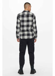 Chemise manches longues noir ONLY&SONS pour homme seconde vue