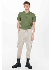 Polo vert ONLY&SONS pour homme seconde vue