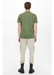 Polo vert ONLY&SONS pour homme seconde vue