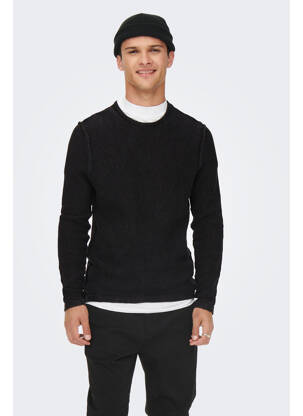Pull noir ONLY&SONS homme