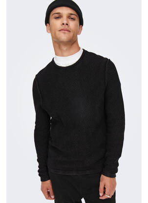 Pull noir ONLY&SONS homme