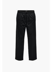 Pantalon chino noir ONLY&SONS pour homme seconde vue