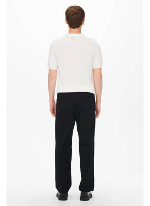 Pantalon chino noir ONLY&SONS homme