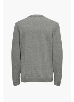 Gilet manches longues gris ONLY&SONS homme