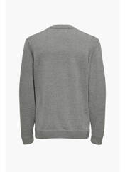 Gilet manches longues gris ONLY&SONS pour homme seconde vue