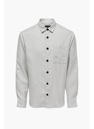 Chemise manches longues gris ONLY&SONS homme