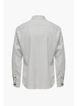 Chemise manches longues gris ONLY&SONS homme