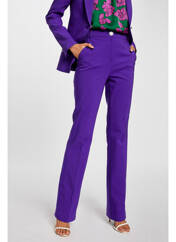 Pantalon chino violet MORGAN pour femme seconde vue