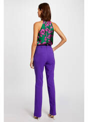 Pantalon chino violet MORGAN pour femme seconde vue