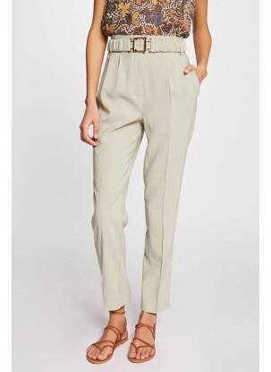 Pantalon droit vert MORGAN femme