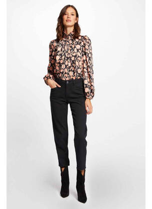 Pantalon droit noir MORGAN femme