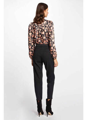 Pantalon droit noir MORGAN femme