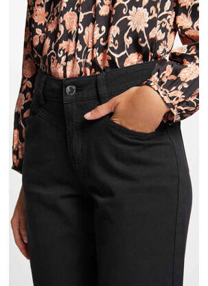 Pantalon droit noir MORGAN femme