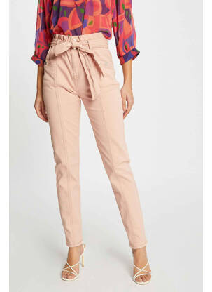Jeans coupe slim rose MORGAN femme