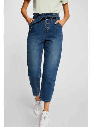 Jean coupe mom bleu MORGAN femme