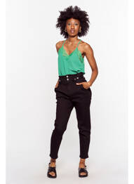 Jeans coupe slim noir MORGAN femme
