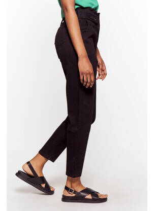 Jeans coupe slim noir MORGAN femme