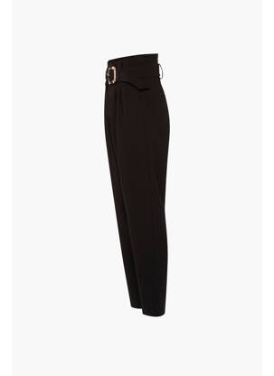 Pantalon droit noir MORGAN femme