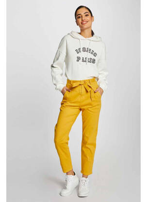 Pantalon 7/8 jaune MORGAN pour femme